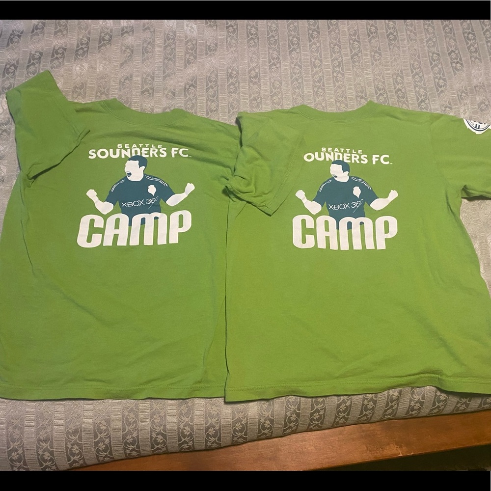 Pair of Seattle Sounders adidas Tees